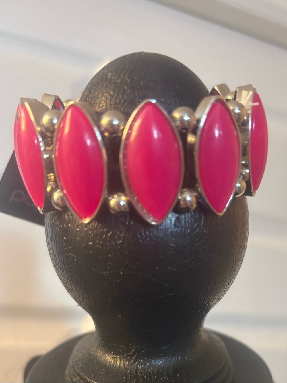 Pink Marquise Stretch Bracelet - Unbranded
